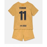 Barcelona Ferran Torres #11 Fußballbekleidung Auswärtstrikot Kinder 2022-23 Kurzarm (+ kurze hosen)